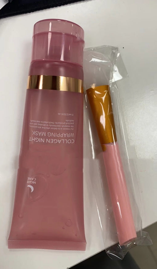 Collagen Night Face Mask with Brush - Firming & Anti-Wrinkle 75ml