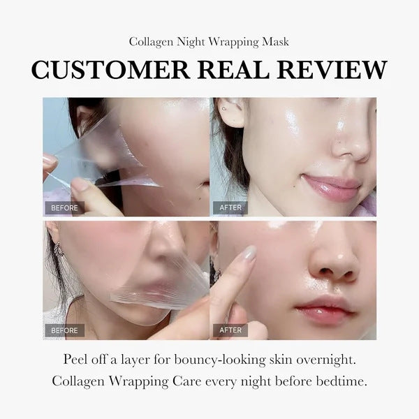 Collagen Night Face Mask with Brush - Firming & Anti-Wrinkle 75ml