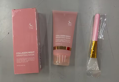 Collagen Night Face Mask with Brush - Firming & Anti-Wrinkle 75ml