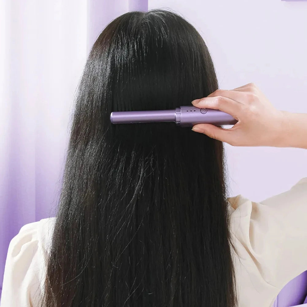 Rechargeable Ionic Smoothing Comb for Frizz-Free Hair (LCD Display)