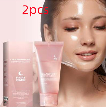 Collagen Night Face Mask with Brush - Firming & Anti-Wrinkle 75ml