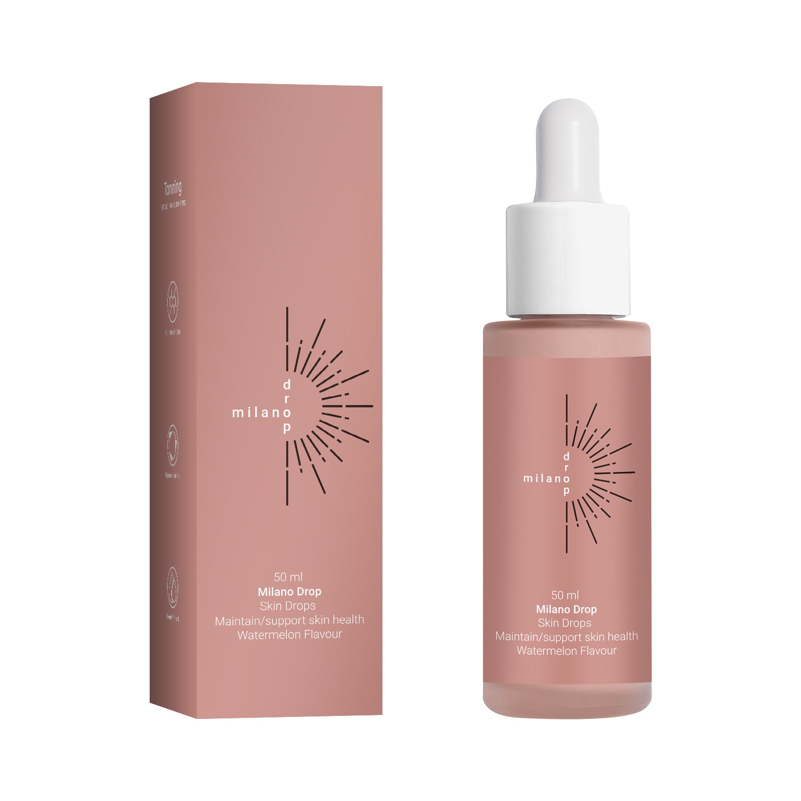 Self-Tanning Serum Drops 50ml | Dark Bronzer for Face & Body - Fast Absorbing